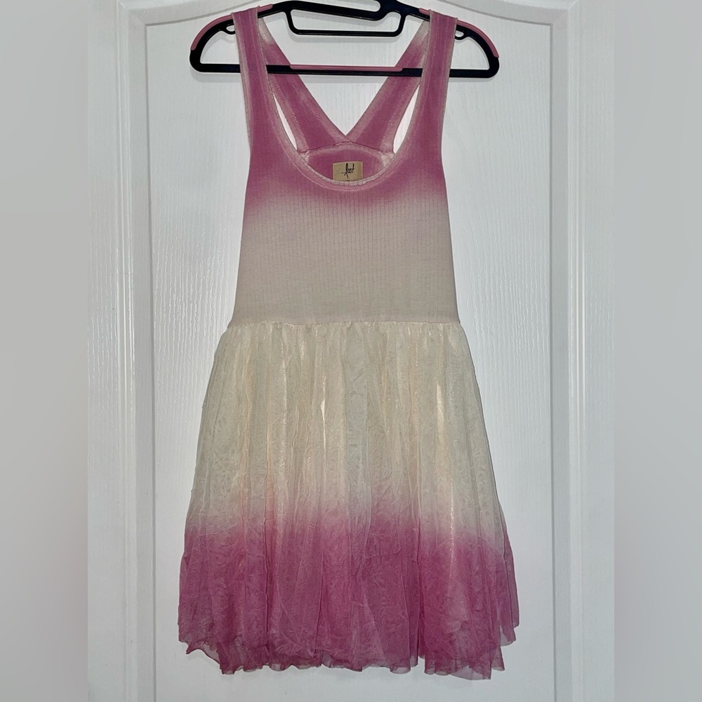 Lost Raspberry Dip Dye Babydoll Dress